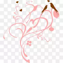 藤蔓剪贴画-爱情无缝背景-空若网 藤蔓剪贴画-爱情无缝背景-空若网