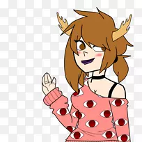 智人卡通手指夹艺术-灰色驯鹿-空若网 智人卡通手指夹艺术-灰色驯鹿-空若网