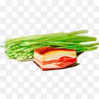 培根托克诺蔬菜手绘芦笋培根-空若网 培根托克诺蔬菜手绘芦笋培根-空若网
