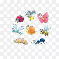 甲虫卡通画夹艺术-昆虫系列-空若网 甲虫卡通画夹艺术-昆虫系列-空若网
