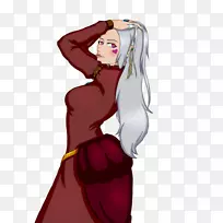 棕色头发传奇生物智人卡通-树枝装扮-空若网 棕色头发传奇生物智人卡通-树枝装扮-空若网