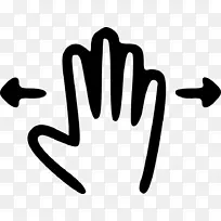 手指线白色标志剪贴画线-空若网 手指线白色标志剪贴画线-空若网