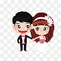 结婚夫妇结婚订婚爱情卡通新娘新郎-空若网 结婚夫妇结婚订婚爱情卡通新娘新郎-空若网