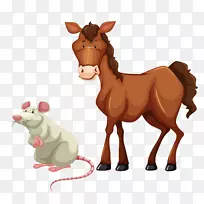 马匹免版税插图.鼠标棕色马材料-空若网 马匹免版税插图.鼠标棕色马材料-空若网