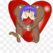 圣诞老人卡通情人节手指熊卡通情侣-空若网 圣诞老人卡通情人节手指熊卡通情侣-空若网