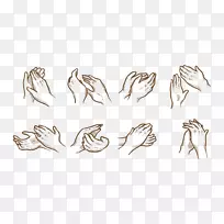 手绘智人手绘素描洗手-空若网 手绘智人手绘素描洗手-空若网