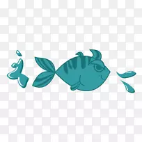 卡通单色剪贴画.卡通鱼-空若网 卡通单色剪贴画.卡通鱼-空若网