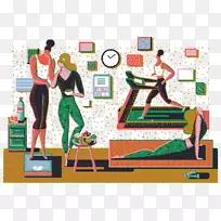 Adobe插画师Behance运行插图-人的运动-空若网 Adobe插画师Behance运行插图-人的运动-空若网