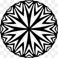 对称分形图.圆形几何学-空若网 对称分形图.圆形几何学-空若网