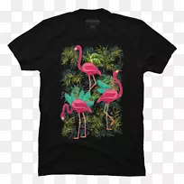 t恤袖上衣时尚.火烈鸟可扣减元素-空若网 t恤袖上衣时尚.火烈鸟可扣减元素-空若网