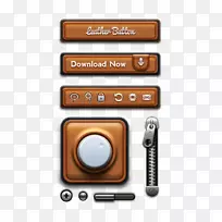 按钮下载平面设计-复古按钮-空若网 按钮下载平面设计-复古按钮-空若网