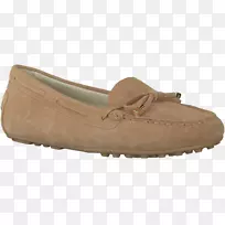 滑动鞋绒面革棕色步行-迈克尔科尔斯-空若网 滑动鞋绒面革棕色步行-迈克尔科尔斯-空若网