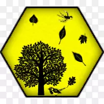 轴对称几何形状反射对称六角形标志-空若网 轴对称几何形状反射对称六角形标志-空若网