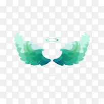 天使水彩画-天使光环-空若网 天使水彩画-天使光环-空若网