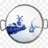 钴蓝餐具.手绘涂鸦风-空若网 钴蓝餐具.手绘涂鸦风-空若网