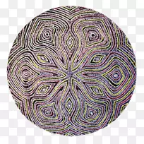 对称圆形紫色有机体图案-空心曼陀罗-空若网 对称圆形紫色有机体图案-空心曼陀罗-空若网