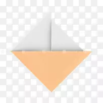 折纸船在水中的折线三角形-空若网 折纸船在水中的折线三角形-空若网