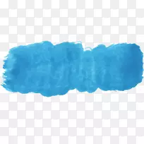 蓝色水彩画绿松石-空若网 蓝色水彩画绿松石-空若网