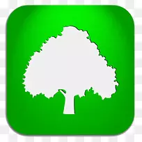 计算机图标树落叶橡树树-空若网 计算机图标树落叶橡树树-空若网