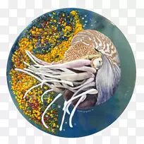 海龟水母熔融玻璃装饰-空若网 海龟水母熔融玻璃装饰-空若网