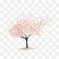 花画水彩画樱花艺术樱花-空若网 花画水彩画樱花艺术樱花-空若网