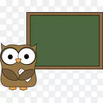 免费内容博客剪贴画-猫头鹰黑板剪贴板-空若网 免费内容博客剪贴画-猫头鹰黑板剪贴板-空若网