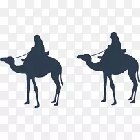 滴水卡通-宰牲节-阿尔-阿达-紫色卡通骆驼-空若网 滴水卡通-宰牲节-阿尔-阿达-紫色卡通骆驼-空若网