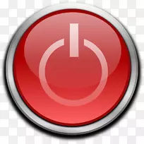 按钮剪辑艺术-红色电源按钮-空若网 按钮剪辑艺术-红色电源按钮-空若网