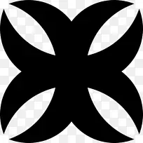 线条对称叶白剪贴画线-空若网 线条对称叶白剪贴画线-空若网