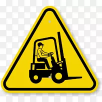 叉车操作员贴标贴纸以工业货车为动力-空若网 叉车操作员贴标贴纸以工业货车为动力-空若网