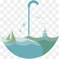 绿色图标-绿色雨伞-空若网 绿色图标-绿色雨伞-空若网