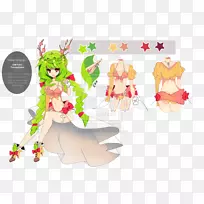 小精灵画鹿-可爱的鹿-空若网 小精灵画鹿-可爱的鹿-空若网