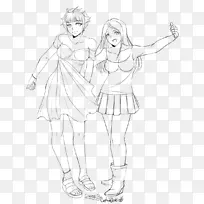 线条画彩色素描-空若网 线条画彩色素描-空若网