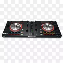 DJ控制器Numark工业光盘骑师音频混频器-空若网 DJ控制器Numark工业光盘骑师音频混频器-空若网