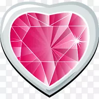 宝石心钻石夹艺术-钻石-空若网 宝石心钻石夹艺术-钻石-空若网