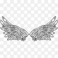 翅膀视觉艺术黑白纹身翅膀飞臂-空若网 翅膀视觉艺术黑白纹身翅膀飞臂-空若网