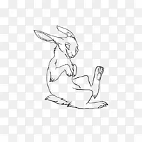 兔线艺术兔卡通素描卡通动物爱好者-空若网 兔线艺术兔卡通素描卡通动物爱好者-空若网