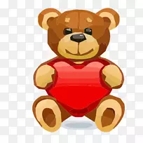 情人节2月14日心画-爱情熊-空若网 情人节2月14日心画-爱情熊-空若网