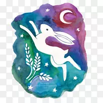 绿松石生物-月球上的兔子-空若网 绿松石生物-月球上的兔子-空若网