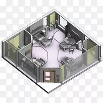 卧室餐厅厕所-两人开门-空若网 卧室餐厅厕所-两人开门-空若网