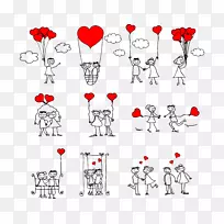 爱情棒图情侣插图-情侣彩绘装饰材料-空若网 爱情棒图情侣插图-情侣彩绘装饰材料-空若网
