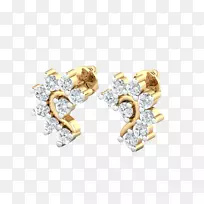 耳环体珠宝首饰镶钻石海螺形砚-空若网 耳环体珠宝首饰镶钻石海螺形砚-空若网