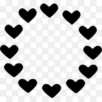 爱心剪贴画-可爱的圆圈-空若网 爱心剪贴画-可爱的圆圈-空若网