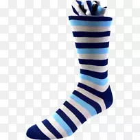 钴蓝鞋袜子条纹长袜-空若网 钴蓝鞋袜子条纹长袜-空若网