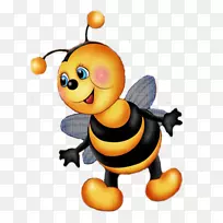 西方蜜蜂昆虫剪贴画-蜜蜂-空若网 西方蜜蜂昆虫剪贴画-蜜蜂-空若网