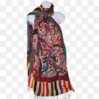 佩斯利围巾洋红偷衬衫披肩-空若网 佩斯利围巾洋红偷衬衫披肩-空若网