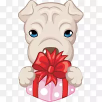 小胡子小狗澳大利亚牛狗宠物坐骑夹艺术-小狗剪贴画-空若网 小胡子小狗澳大利亚牛狗宠物坐骑夹艺术-小狗剪贴画-空若网