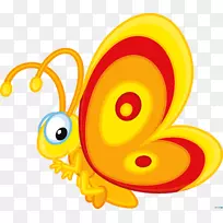 蝴蝶剪贴画-卡通昆虫-空若网 蝴蝶剪贴画-卡通昆虫-空若网