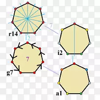 七角对称斜角多边形点群对称线-空若网 七角对称斜角多边形点群对称线-空若网