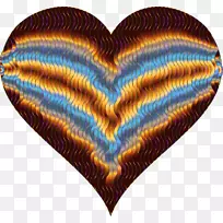 心脏无脊椎动物夹艺术.抽象波浪-空若网 心脏无脊椎动物夹艺术.抽象波浪-空若网